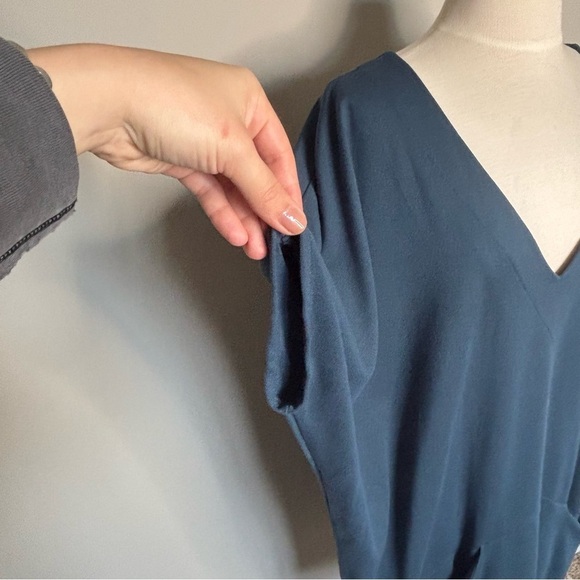 The Tiny Closet Peacock Blue Painter Dress, Medium - Picture 7 of 13